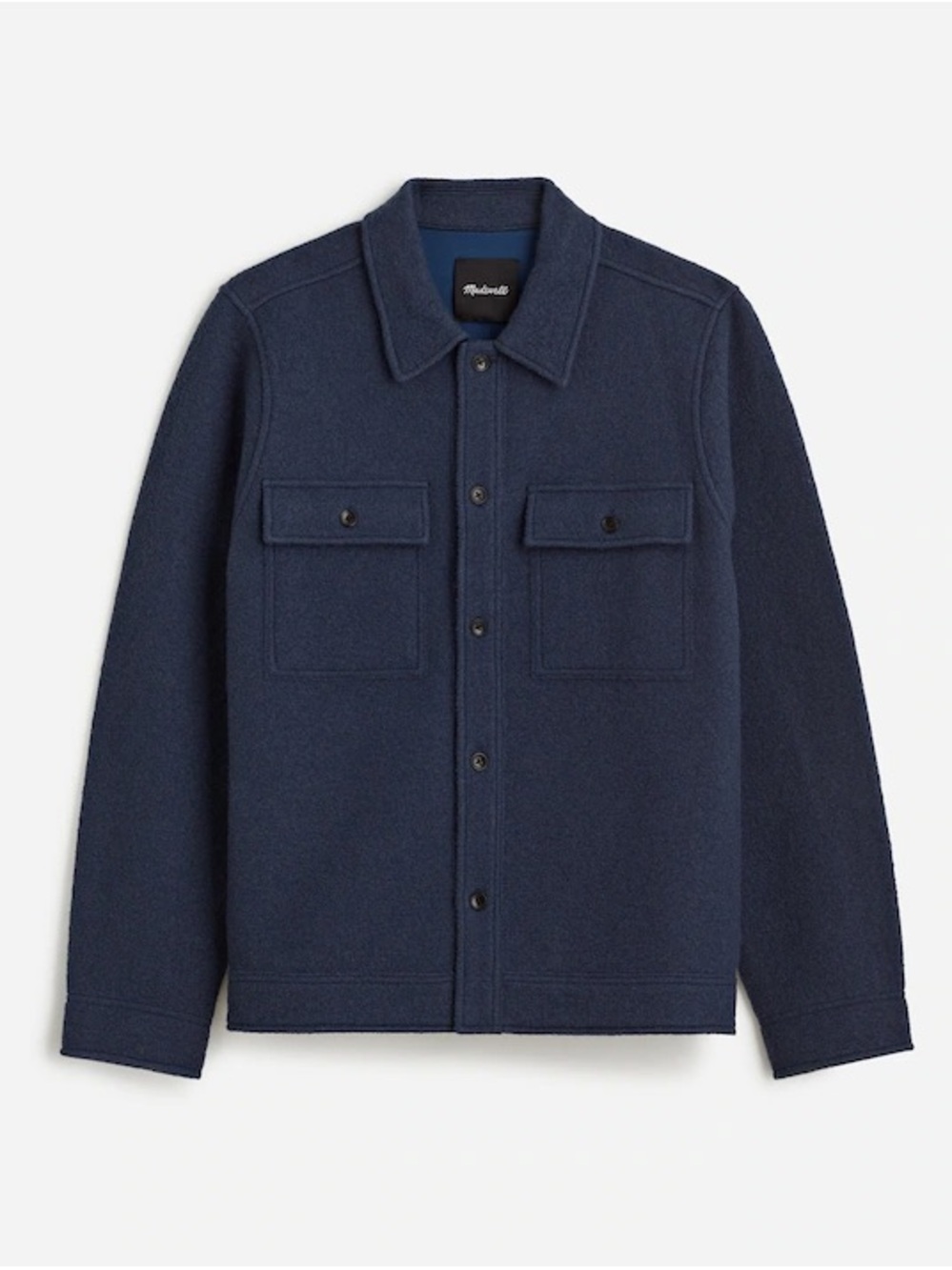 Madewell Wool Shirt Jacket - Navy